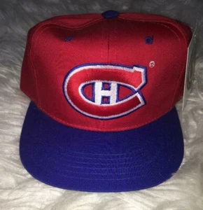 De colección 1990 NHL Montreal Canadiens Snapback Sombrero Juvenil Nuevo Con Etiquetas Almacén Encontrar - Imagen 1 de 3