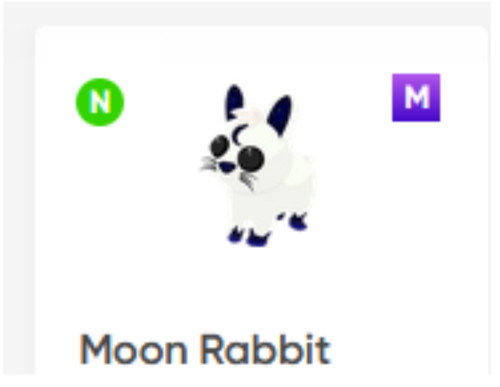 Adopt Pets Me Neon or Mega Moon Rabbit Free with purchase of digital ...