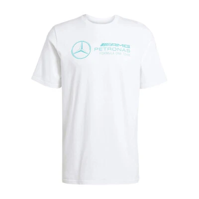 T-shirt homme Mercedes AMG F1 2025 logo blanc S - Photo 1/4