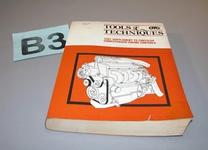 1993 Tools Techniques 1991 Chrysler Computerized Engine Controls Suppt 103704 B3 - Picture 1 of 6