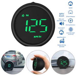 Universal Car HUD Digital GPS Speedometer Head Up Display MPH Overspeed Alarm - Picture 1 of 12