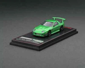 Ignition Model Mazda RX-7 (FC3S) RE Amemiya Green Metallic Die Cast 1/64 - Foto 1 di 3