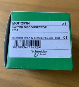 SCHNEIDER ELECTRIC MGI1253N SWITCH DISCONNECTOR 125A 415V - Picture 1 of 5