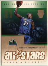 2002-03 Fleer Hot Shots Hot Hands Kevin Garnett #153/199  *TIMBERWOLVES*