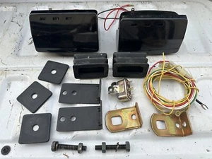 Vintage Pair Fog Lights Mopar Dodge Plymouth Ford Chevy Car Truck 1970’s 1980’s  - Picture 1 of 20