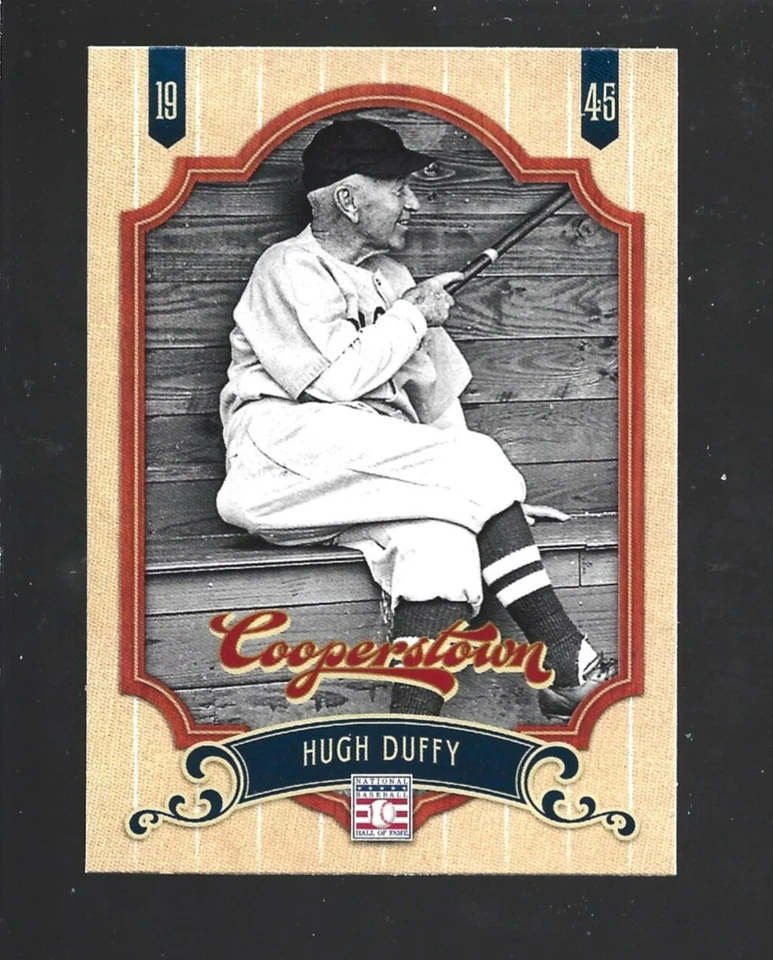 Tarjeta 2012 Panini Cooperstown #27 Hugh Duffy, Boston Beaneaters Salón de la fama Foto 1 de 1