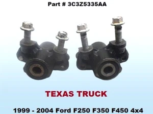 3C3Z5335AA 99 to 04 F250 Pair Rearward Front Leaf Spring Shackle Hanger Brackets - Picture 1 of 18