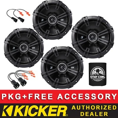 KICKER 43DSC6504 6.5+6.75" 43DSC6704 OEM SPEAKER KIT CHEVY SILVERADO 2007-14