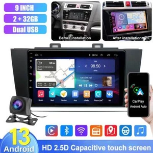 For 2015-18 Subaru Legacy Outback Apple Carplay Android 13 Car Stereo Radio GPS - Picture 1 of 17