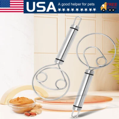 Premium Danish Dough Whisk Stainless Steel Bread & Sourdough Whisking Tool