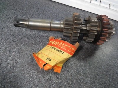 Nuevo de Lote Antiguo Suzuki Transmisión Contra Eje 1974 TM100 TM125 24120-28302 Foto 1 de 4