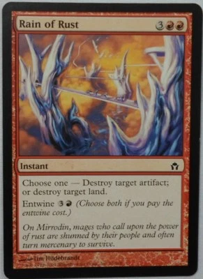 MAGIC THE GATHERING MTG 2004 FIFTH DAWN RAIN OF RUST INSTANT CARD - Image 1 of 2