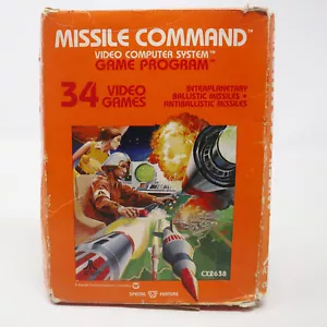 VINTAGE 1980 80s ATARI 2600 MISSILE COMMAND CX2638 CARTRIDGE VIDEO GAMES BOXED - Picture 1 of 10