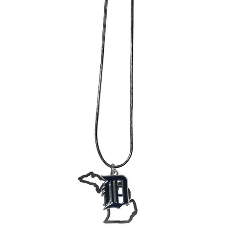 Detroit Tigers 22 Inch State Shape Charm Necklace [NEW] MLB Neck Bracelet Cover