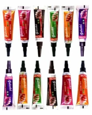 Golecha Nail Henna Long Lasting No Harmful Chemicals - Multi - 12 Pcs - Image 1 of 3