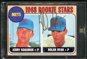 1968 Topps Rookie Stars Nolan Ryan Jerry Koosman Vintage (1993) RC Reprint Gold - Picture 1 of 3