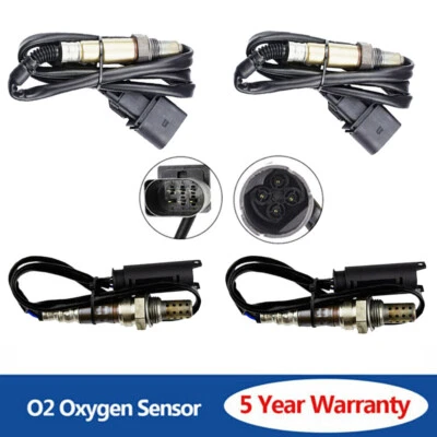 Sensor de oxígeno O2 superior + inferior 4 piezas para BMW 545I 645CI 745I 745LI 760I 2004 2005 Foto 1 de 4
