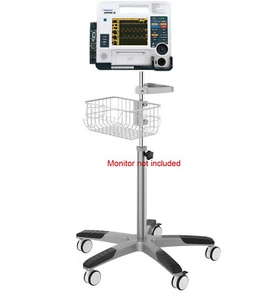 Rolling Roll Stand for Physio Control Meditronics Lifepak 12  (small wheel) - Picture 1 of 1