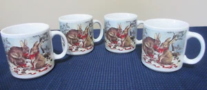 NUEVO DE LOTE 4 TAZAS CONEJO DE INVIERNO CASA DE LLOYD ALREDEDOR DEL MUNDO en caja - Imagen 1 de 7