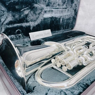 Yamaha YEP-641S Euphonium YEP641 641 S Compensating System Tested Silver Japan - Image 1 of 4