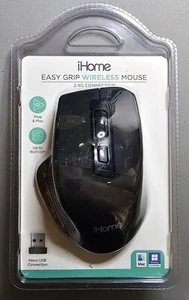 iHome Easy Grip 2.5G Plug & Play 1600 DPI Wireless Mouse - Picture 1 of 4