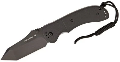 Ontario 8910 JOE PARDUE Utilitac II Folding Knife 3-1/2" Black Tanto Plain Blade - Image 1 of 2