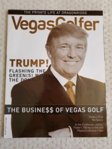 MINT RARE Vegas Golfer Magazine featuring DONALD TRUMP April 2007 - Picture 1 of 2
