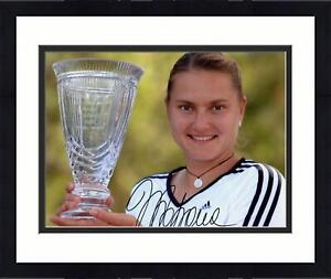 Framed Nadia Petrova Autographed 8" x 10" With Trophy Photograph