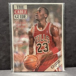 The Cable Guide May 1991 Michael Jordan Bull Champion Magazine - Picture 1 of 9
