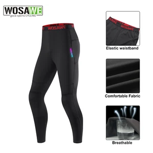 WOSAWE Breathable Elasticity Cycling Pants Mens Night Reflective Running Fitness - Picture 1 of 13