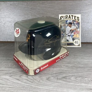 Riddell MLB Pittsburgh Pirates Mini-Batting Helmet Signed By Garrett Jones - Picture 1 of 7