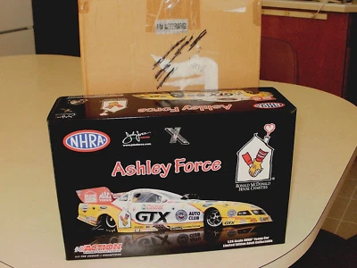 NHRA 1/24 RCCA ASHLEY FORCE 2009 RONALD MCDONALD HOUSE WHITE GOLD 1/25 #10 +PICS - Image 1 of 4
