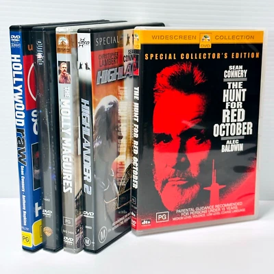 Sean Connery DVD Bundle x 5 incl. Hunt for Red October / Raw All R4 PAL LNC (B6) - image 1 of 4
