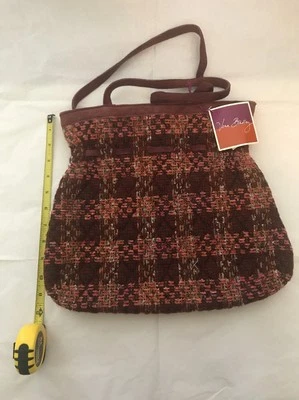 НОВЫЙ С ЯРЛЫКАМИ VERA BRADLEY CLINCH СУМКА С КОРОТКИМИ РУЧКАМИ СУМОЧКА TWED СНЯТ С ПРОИЗВОДСТВА - Изображение 1 из 4