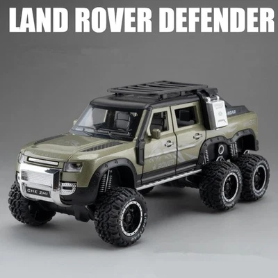 1/24 Land Range Rover Defender Alloy Pickup Car Model Diecasts Metal Toys Gift - Image 1 of 4