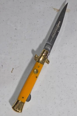 Kissing Crane Yellow Acrylic Stiletto - Image 1 of 4