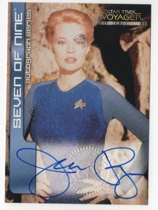 Jeri Ryan Seven of Nine STAR TREK VOYAGER Closer to Home Autograph Card Auto A7 - Picture 1 of 2