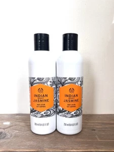 2 NEW The Bodyshop Indian Night Jasmine Body Lotion 250ml Discontinued and RARE. - Picture 1 of 2