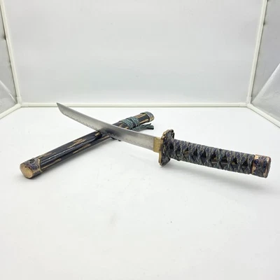 复古装饰武士剑 21 英寸黑色和金色带龙详细说明 – 中国 — 第 1/4 张图片