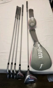 Wilson Hope Platinum Ladies Golf Club Partial Set Driver 4h 6 8 & 9 Irons - Picture 1 of 23
