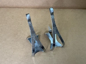 Campagnolo Toe-Clips Large Nuovo Record Vintage Road Bike - Picture 1 of 8