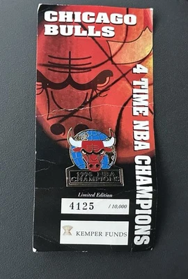 CHICAGO BULLS (JORDAN ERA) LIMITED EDITION PIN FOR 1996 NBA Championship - Image 1 of 3