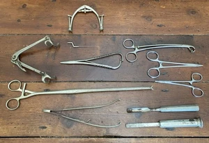 Collection of Antique / Vintage Surgical Tools / Medical Instruments - Picture 1 of 24