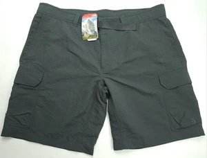 NWT The North Face Paramount II Cargo Shorts Mens 40 Charcoal Gray Belted Nylon - Picture 1 of 6