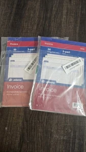 Invoice Book, 3-Part, Carbonless, 5-9/16 x 8-7/16 Inches, 50 Sets per Book (T508 - Picture 1 of 1