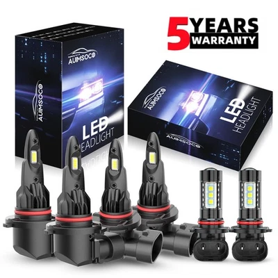 Kit combinado de faros LED + bombillas antiniebla Q2 para GMC Canyon 2004 2005 2006-2012 Foto 1 de 4