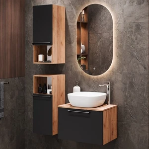 Astra Waschtisch & Waschbeckenunterschrank 60 cm Badmöbel-Set - Bild 1 von 48