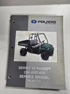 2001 Polaris Series 10 Ranger 2X4 And 4X4 OEM Service Repair Manual PN 9917174 - Bild 1 von 5