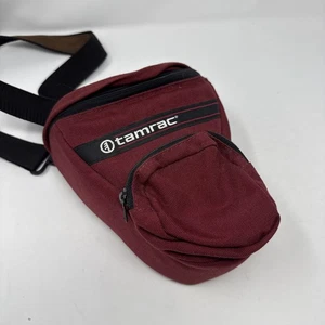 Vintage Tamrac Camera Bag Compact Zoom Maroon Holster - Picture 1 of 8