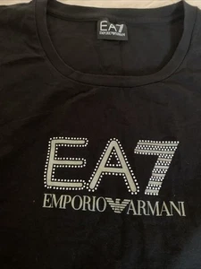 emporio armani T Shirt Black Authentic Gorgeous And Simple S Moving Out - Picture 1 of 8